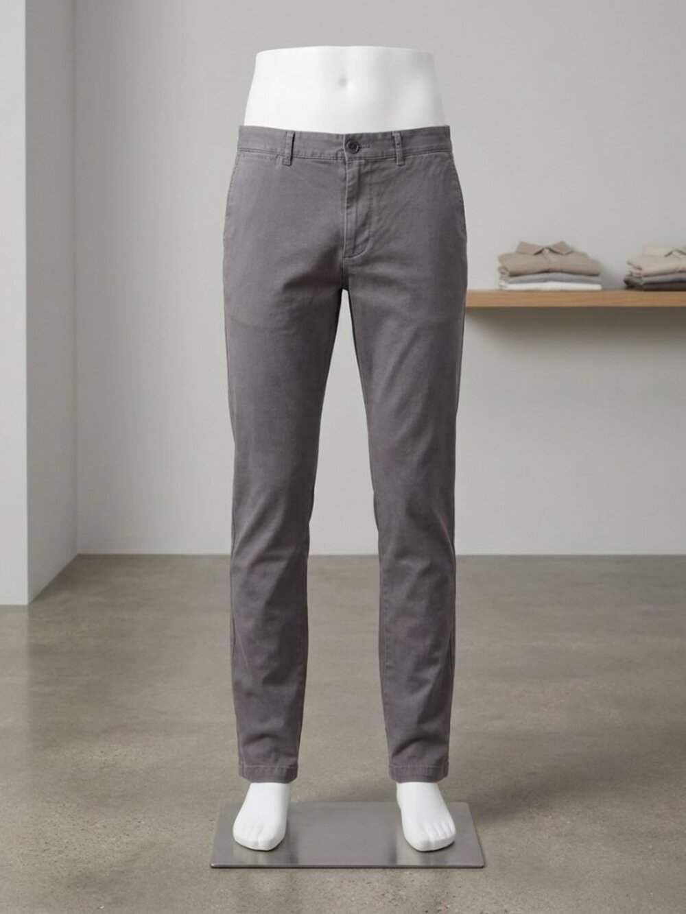 Club Monaco Connor Modern Slim Fit Chino Pants Mens 30x32 Gray Casual Trousers